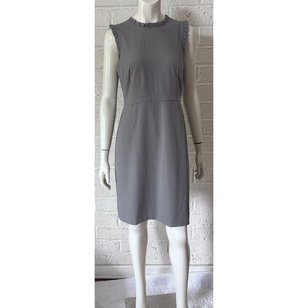 J Crew Womens Gray Sleeveless Sheath  Dress Size 10